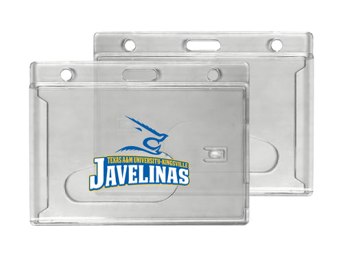 Texas A&M Kingsville Javelinas Officially Licensed Clear View ID Holder - Collegiate Badge Protection