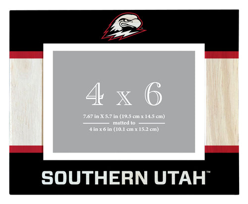 Southern Utah University Wooden Photo Frame - Customizable 4 x 6 Inch - Elegant Matted Display for Memories