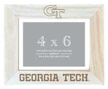 Load image into Gallery viewer, Georgia Tech Yellow Jackets Wooden Photo Frame - Customizable 4 x 6 Inch - Elegant Matted Display for Memories
