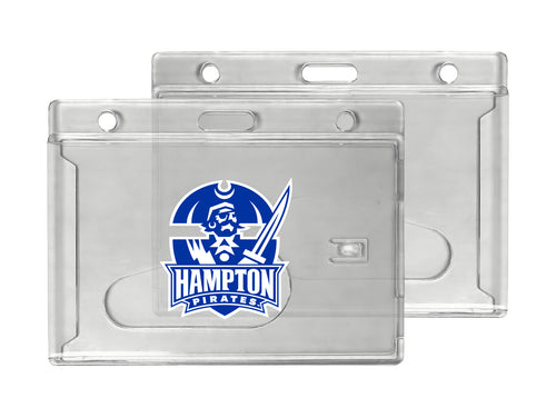 Hampton University Officially Licensed Clear View ID Holder - Collegiate Badge Protection