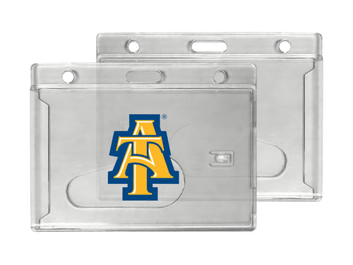 North Carolina A&T State Aggies Officially Licensed Clear View ID Holder - Collegiate Badge Protection