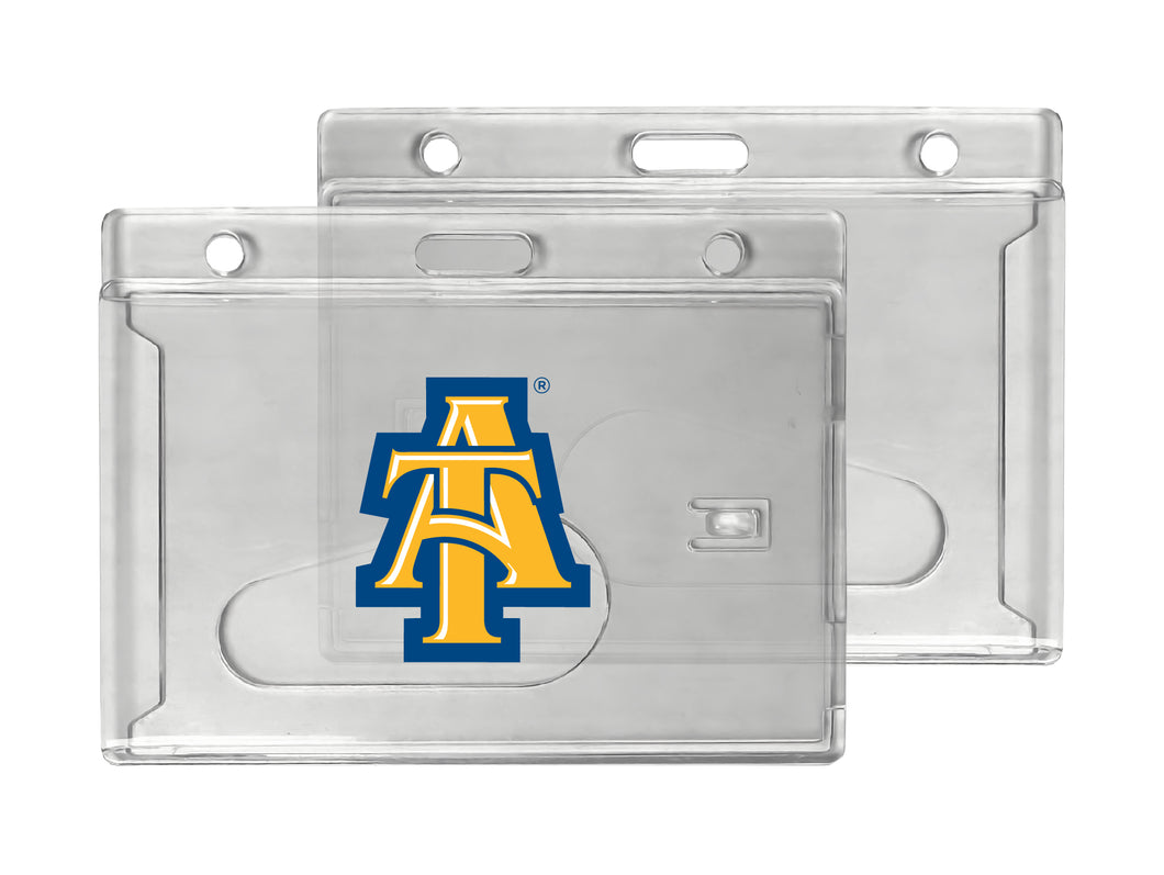 North Carolina A&T State Aggies Officially Licensed Clear View ID Holder - Collegiate Badge Protection