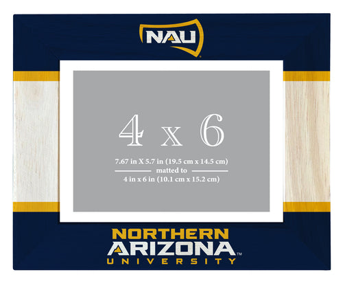 Northern Arizona University Wooden Photo Frame - Customizable 4 x 6 Inch - Elegant Matted Display for Memories