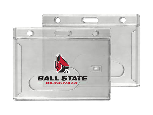 Ball State University Officially Licensed Clear View ID Holder - Collegiate Badge Protection