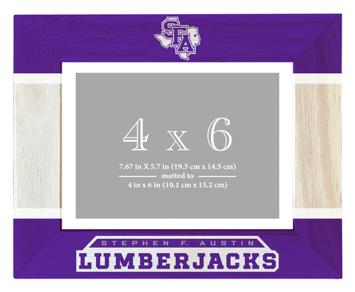 Stephen F. Austin State University Wooden Photo Frame - Customizable 4 x 6 Inch - Elegant Matted Display for Memories