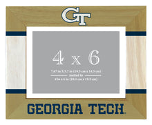 Load image into Gallery viewer, Georgia Tech Yellow Jackets Wooden Photo Frame - Customizable 4 x 6 Inch - Elegant Matted Display for Memories
