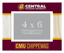 Load image into Gallery viewer, Central Michigan University Wooden Photo Frame - Customizable 4 x 6 Inch - Elegant Matted Display for Memories
