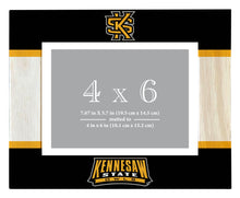 Load image into Gallery viewer, Kennesaw State University Wooden Photo Frame - Customizable 4 x 6 Inch - Elegant Matted Display for Memories
