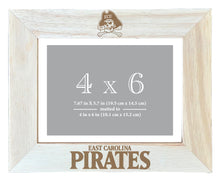 Load image into Gallery viewer, East Carolina Pirates Wooden Photo Frame - Customizable 4 x 6 Inch - Elegant Matted Display for Memories
