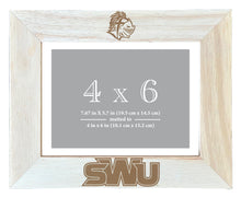 Load image into Gallery viewer, Southern Wesleyan University Wooden Photo Frame - Customizable 4 x 6 Inch - Elegant Matted Display for Memories
