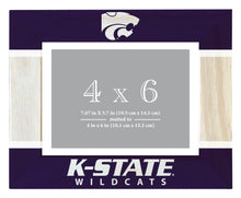 Load image into Gallery viewer, Kansas State Wildcats Wooden Photo Frame - Customizable 4 x 6 Inch - Elegant Matted Display for Memories
