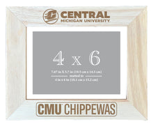 Load image into Gallery viewer, Central Michigan University Wooden Photo Frame - Customizable 4 x 6 Inch - Elegant Matted Display for Memories
