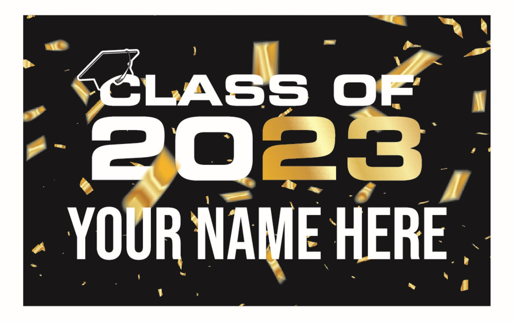 Class of 2023 Grad 9x6 Inch Customizable Wood Sign with Frame
