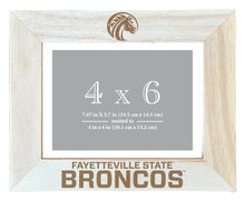 Load image into Gallery viewer, Fayetteville State University Wooden Photo Frame - Customizable 4 x 6 Inch - Elegant Matted Display for Memories

