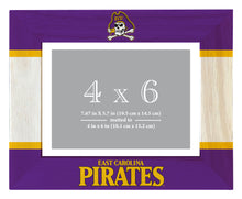 Load image into Gallery viewer, East Carolina Pirates Wooden Photo Frame - Customizable 4 x 6 Inch - Elegant Matted Display for Memories
