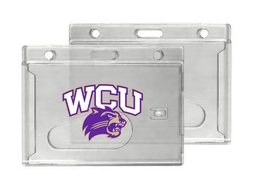 Western Carolina University Officially Licensed Clear View ID Holder - Collegiate Badge Protection
