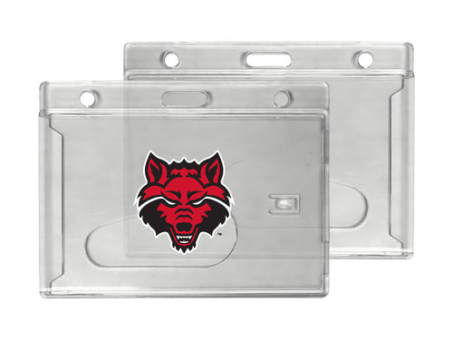 Arkansas State Officially Licensed Clear View ID Holder - Collegiate Badge Protection
