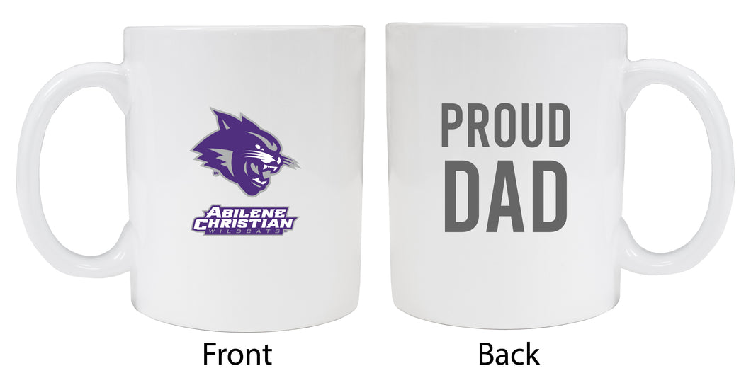 Abilene Christian University Proud Dad Ceramic Coffee Mug - White