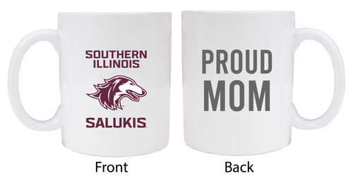 Southern Illinois Salukis Proud Mom Ceramic Coffee Mug - White