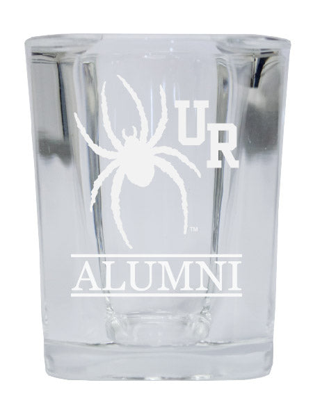 NCAA Richmond Spiders Alumni 2oz Laser Etched Square Shot Glass 