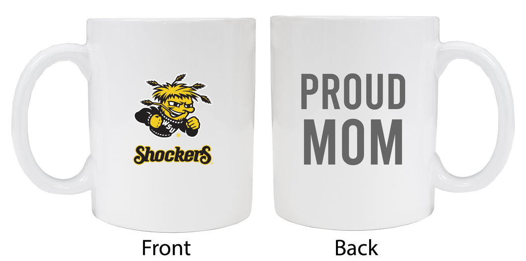 Wichita State Shockers Proud Mom Ceramic Coffee Mug - White