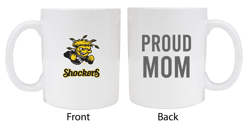 Wichita State Shockers Proud Mom Ceramic Coffee Mug - White (2 Pack)