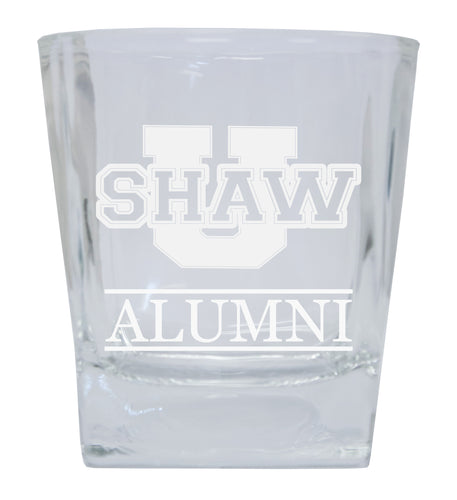 Shaw University Bears Alumni Elegance - 5 oz Etched Shooter Glass Tumbler 4-Pack