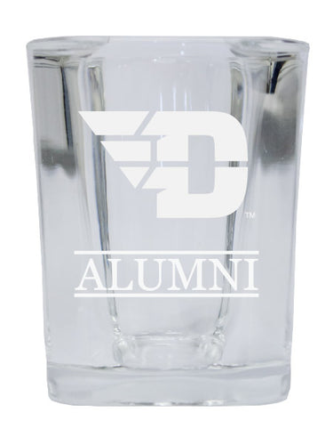 NCAA Dayton Flyers Alumni 2oz Laser Etched Square Shot Glass 