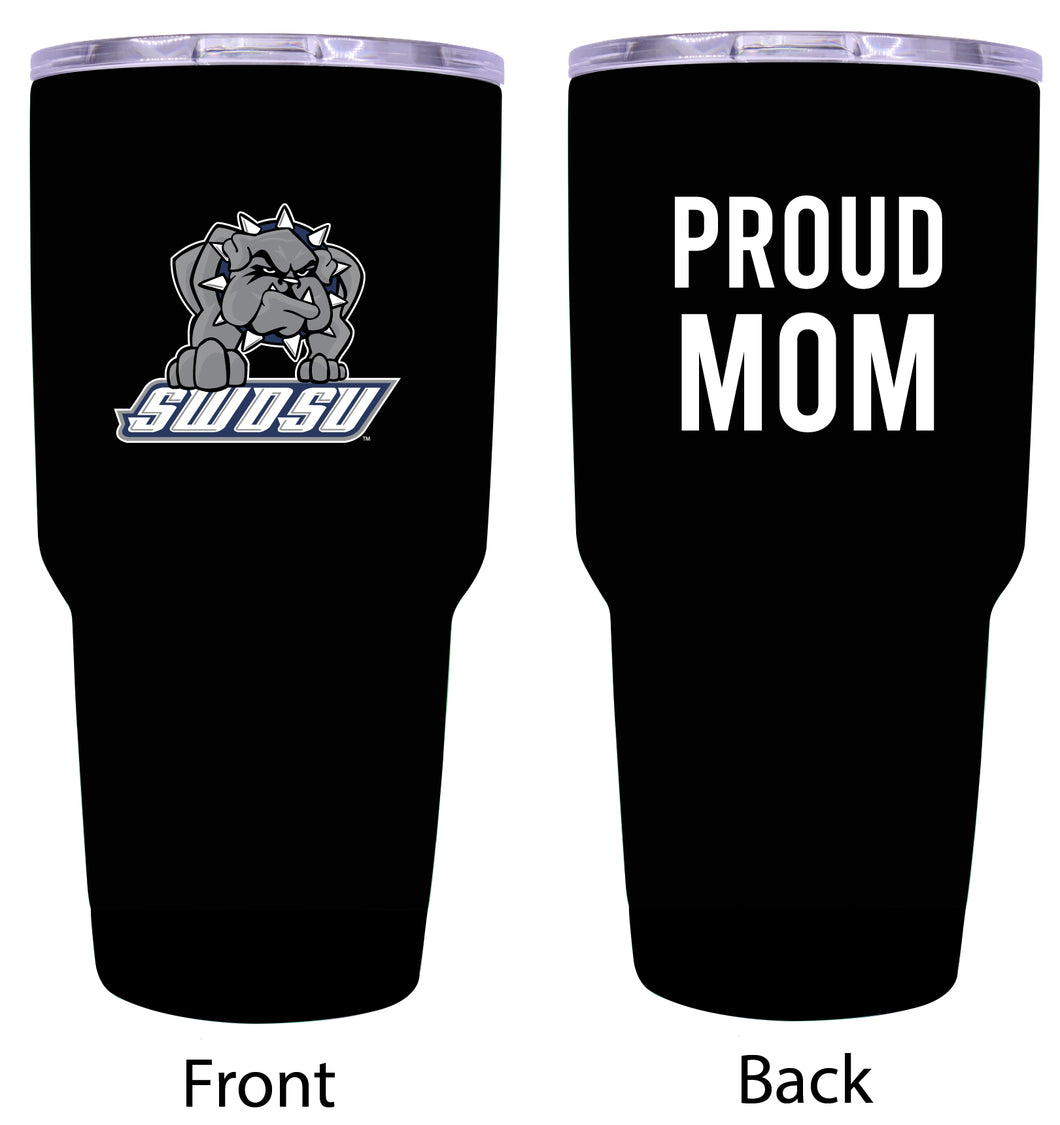 Southwestern Oklahoma State University Proud Mom 24 oz Insulated Stainless Steel Tumbler - Black