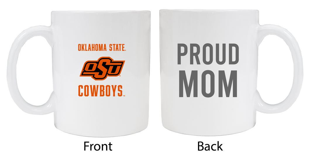 Oklahoma State Cowboys Proud Mom Ceramic Coffee Mug - White