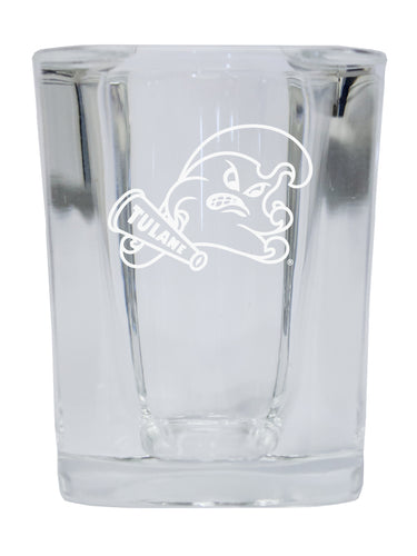 Tulane University Green Wave NCAA Collector's Edition 2oz Square Shot Glass - Laser Etched Logo 