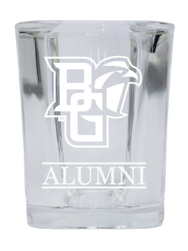 NCAA Bowling Green Falcons Alumni 2oz Laser Etched Square Shot Glass 