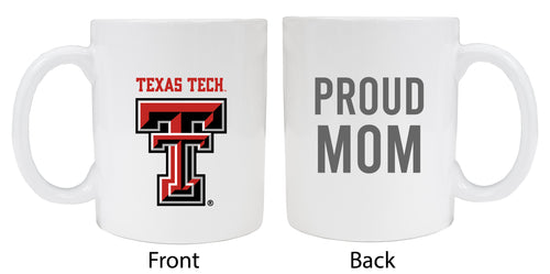 Texas Tech Red Raiders Proud Mom Ceramic Coffee Mug - White (2 Pack)