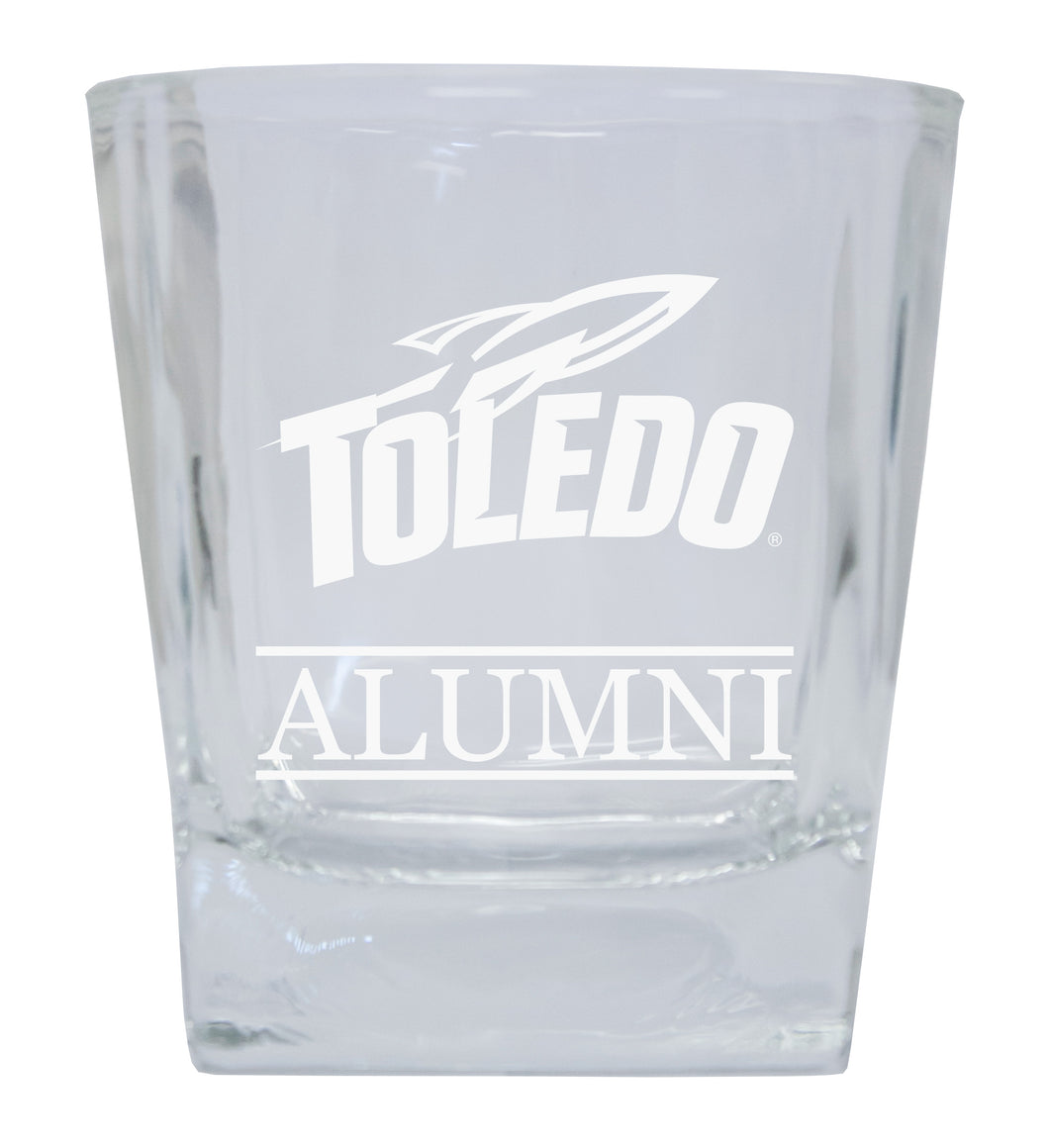 Toledo Rockets Alumni Elegance - 5 oz Etched Shooter Glass Tumbler 4-Pack