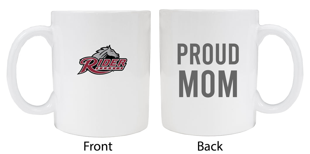 Rider University Broncs Proud Mom Ceramic Coffee Mug - White