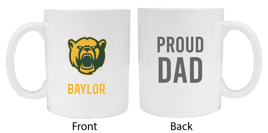 Baylor Bears Proud Dad Ceramic Coffee Mug - White