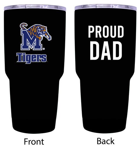 Mercer University Proud Dad 24 oz Insulated Stainless Steel Tumbler Black