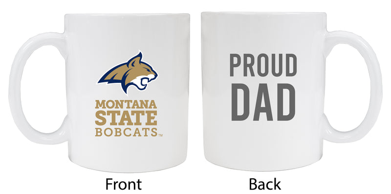 Montana State Bobcats Proud Dad Ceramic Coffee Mug - White