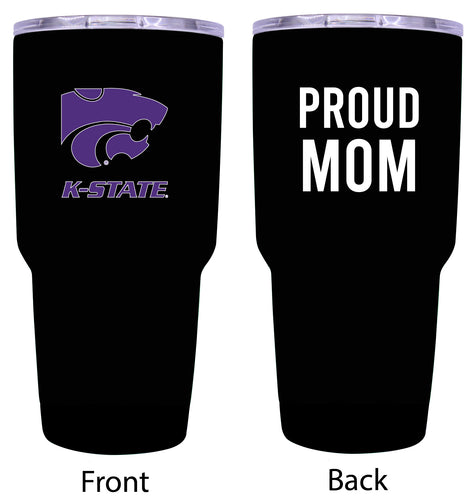 Kansas State Wildcats Proud Mom 24 oz Insulated Stainless Steel Tumbler - Black