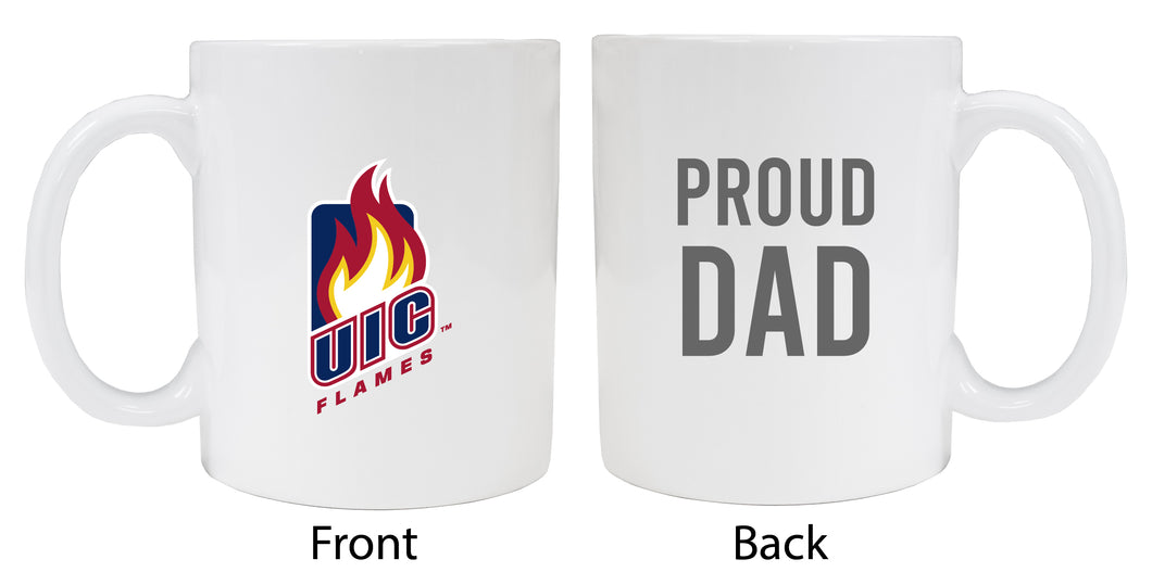 University of Illinois at Chicago Proud Dad Ceramic Coffee Mug - White