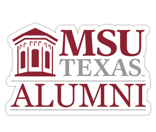 Midwestern State University Mustangs 4-Inch Alumni NCAA Vinyl Sticker - Durable School Spirit Decal