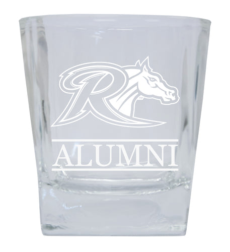 Rider University Broncs Alumni Elegance - 5 oz Etched Shooter Glass Tumbler 4-Pack
