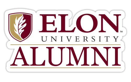 Elon University 4-Inch Alumni NCAA Vinyl Sticker - Durable School Spirit Decal