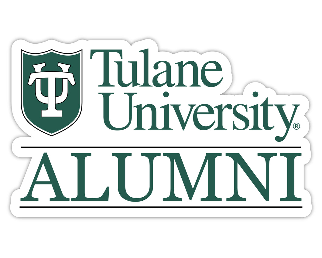 Tulane University Green Wave 4-Inch Alumni NCAA Vinyl Sticker - Durable School Spirit Decal