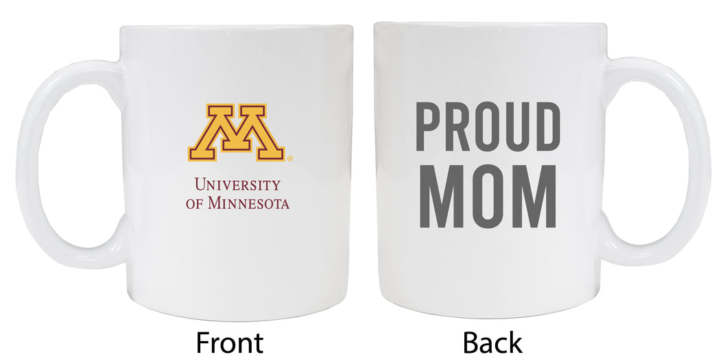 Minnesota Gophers Proud Mom Ceramic Coffee Mug - White