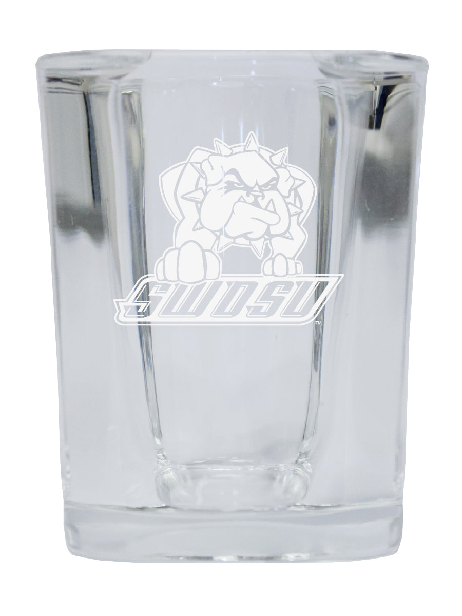 Southwestern Oklahoma State University NCAA Collector's Edition 2oz Square Shot Glass - Laser Etched Logo 
